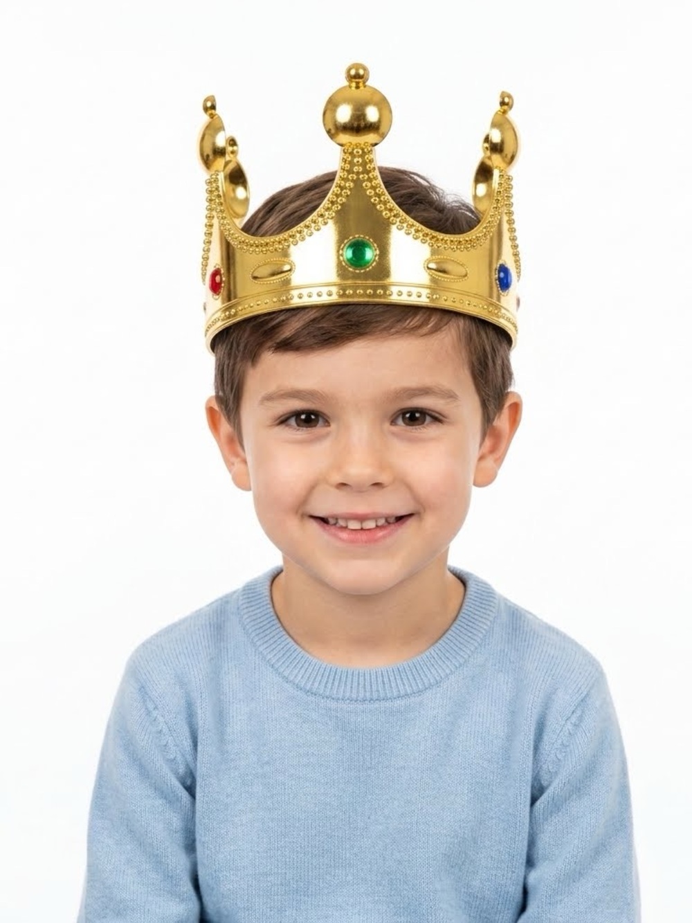 Gold Royal Toy Crown for Kids - Decorative Play Accessory
